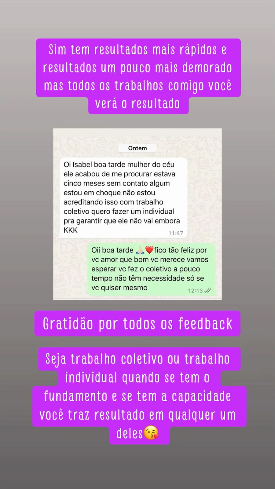 Depoimento de Cliente