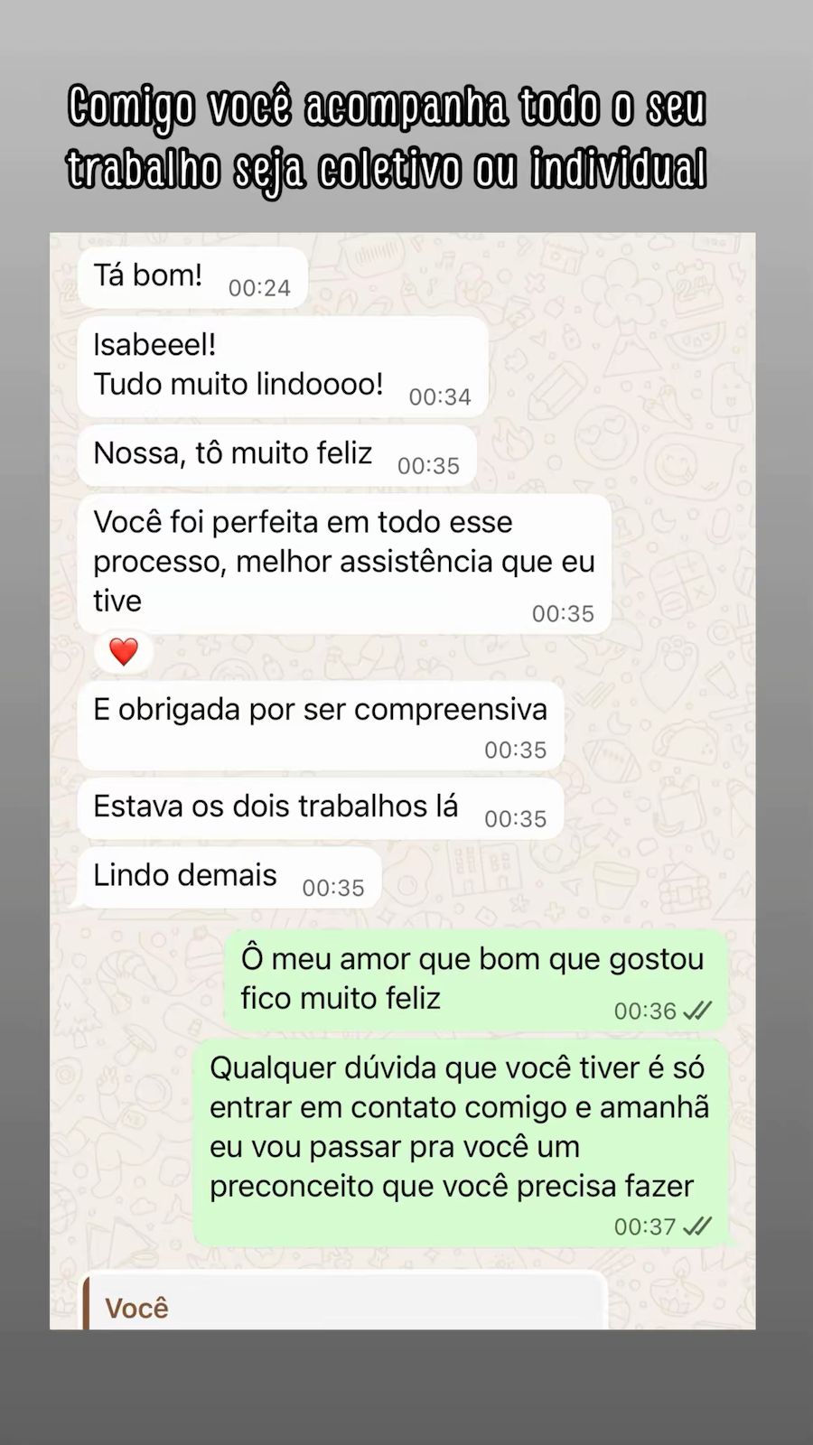Depoimento de Cliente