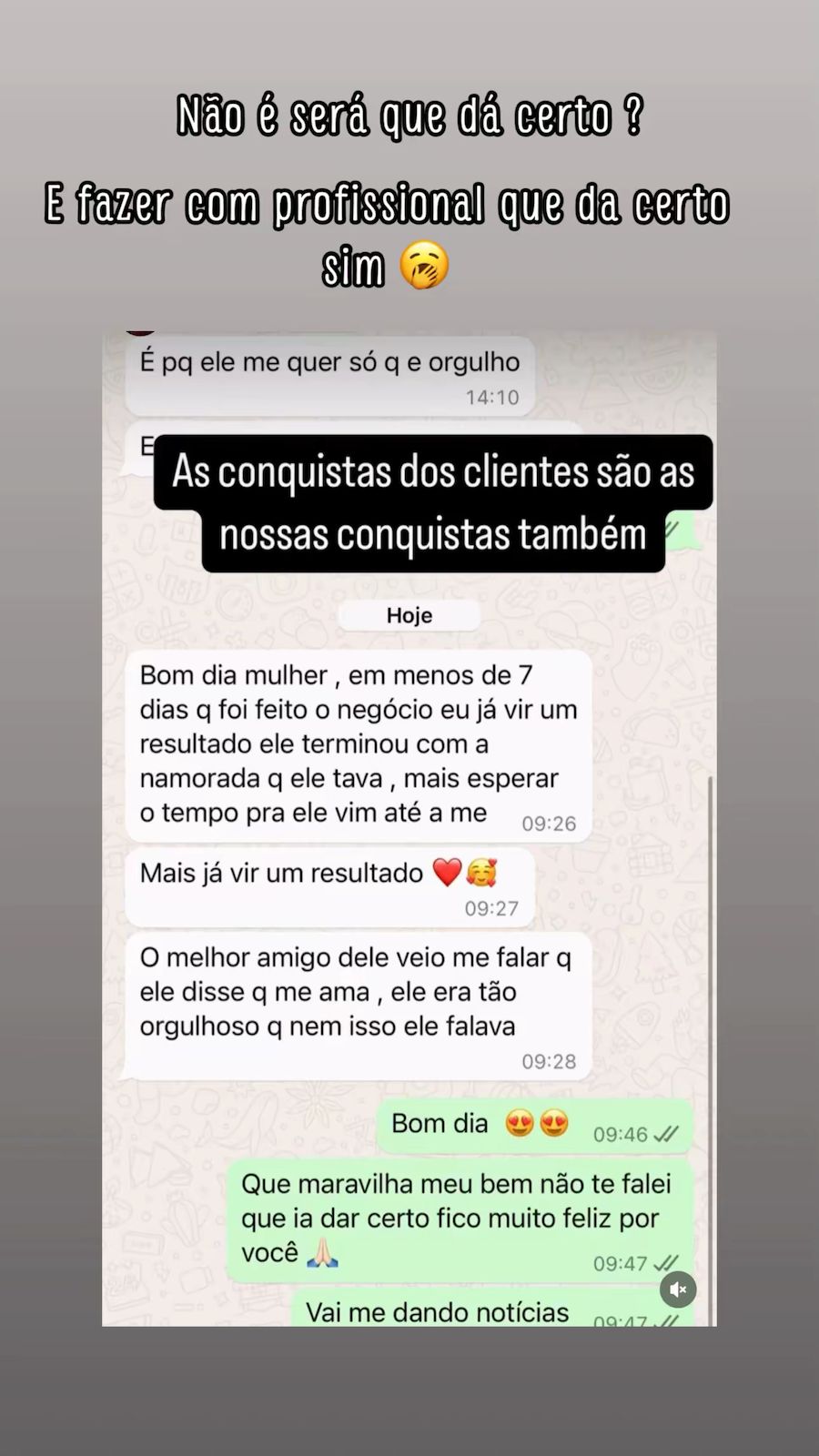 Depoimento de Cliente