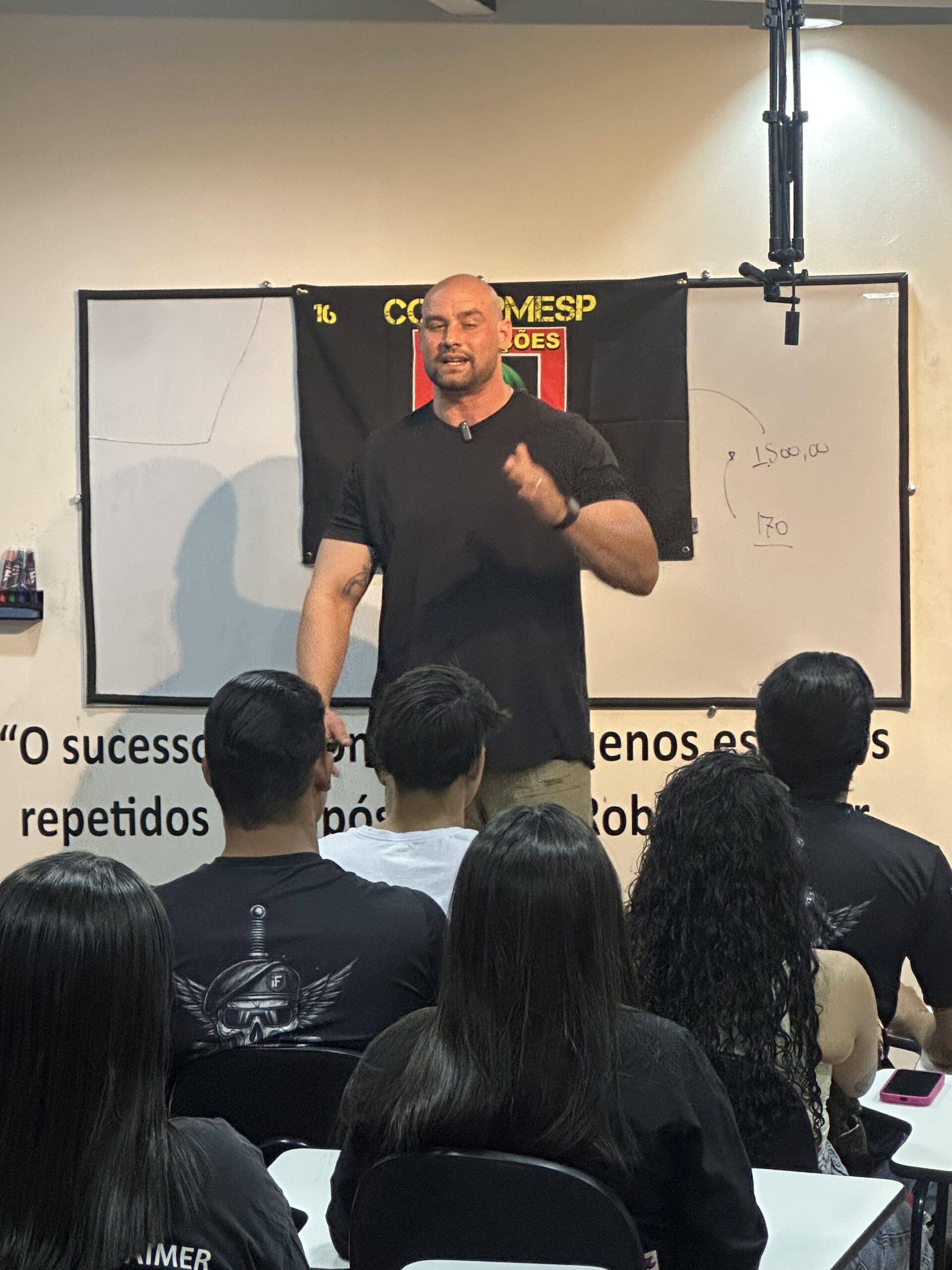 Palestra sobre mentalidade de operações especiais